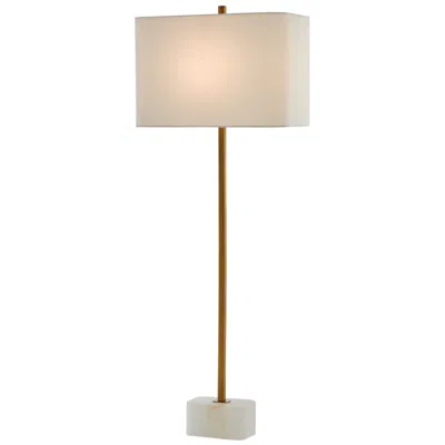Currey & Company Felix 39 3/4" Brass And Alabaster Buffet Lamp