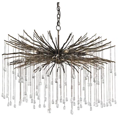 Currey & Company Fen 38" Wide Cupertino 6-light Chandelier