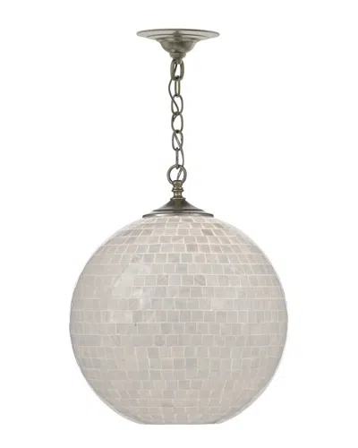 Currey & Company Finhorn Pendant In White