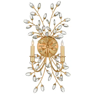 Currey & Company Forget-me-not Gold 2-li