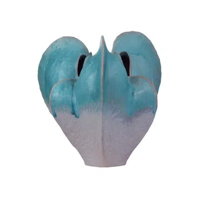 Currey & Company Free-form Blue Vase