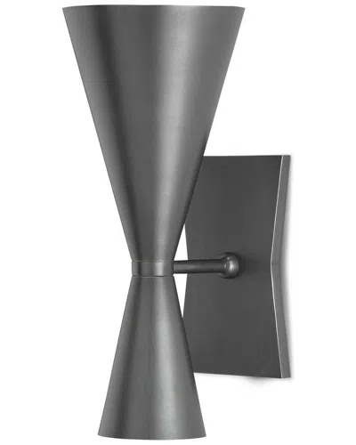 Currey & Company Gino Black 2-light Wall Sconce
