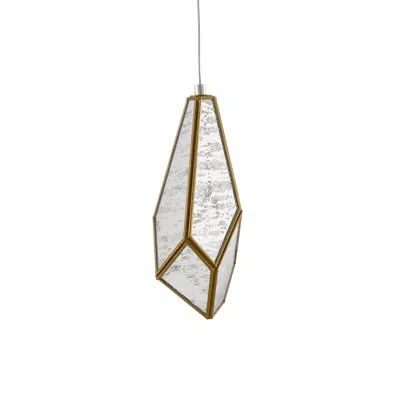 Currey & Company Glace 3 - Light Cluster Geometric Pendant In Brown