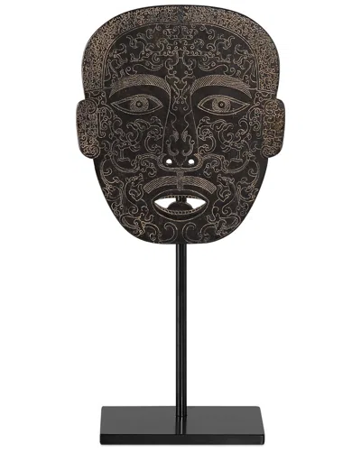 Currey & Company Han Dynasty Jade Medicine Mask In Brown