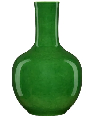 Currey & Company Handmade Imperial Green Long Neck Vase