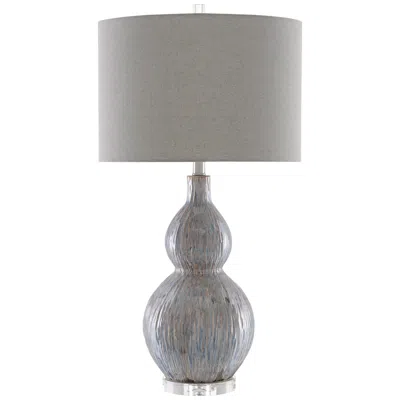 Currey & Company Idyll Gray And Blue Porcelain Table Lamp