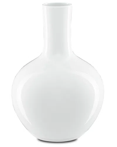 Currey & Company Imperial Small Gourd Vase In White