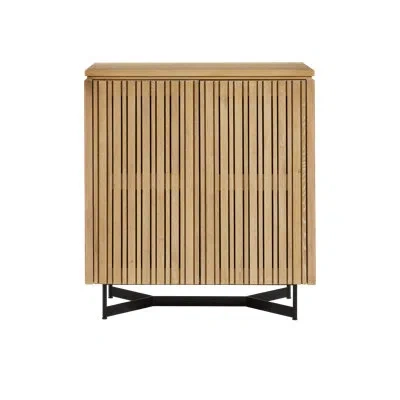 Currey & Company Indeo Washed Oak Cabinet In Black