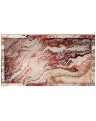 Currey & Company Interstellar Rectangular Tray In Brown