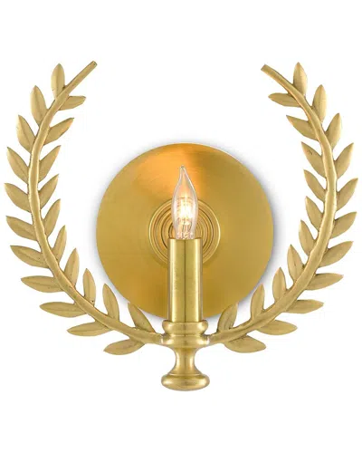 Currey & Company Lauritz Wall Sconce In Gold