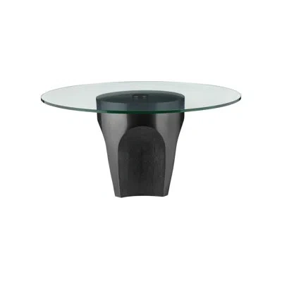 Currey & Company Lemy Black Cocktail Table In Clear
