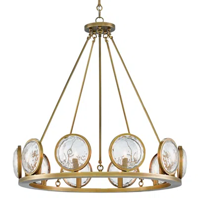 Currey & Company Currey And Company Marjiescope 32" 10-light Antique Brass Chandelier
