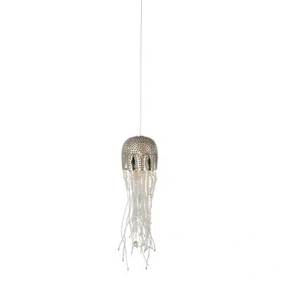 Currey & Company Medusa 1-light Multi-drop Pendant In Nickel
