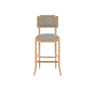 Currey & Company Melanie Blonde Bar Stool, Liller Tortoise In Gray