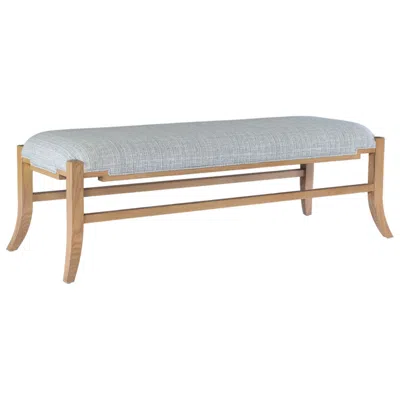 Currey & Company Melanie Upholstered Blonde Bench