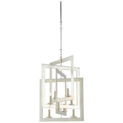 Currey & Company Middleton 20" Small Silver 8-light Chandelier