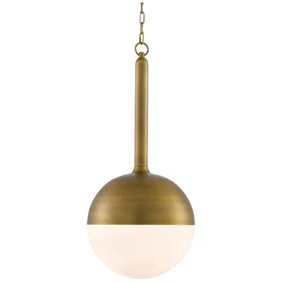 Currey & Company Moonward 14" Brass 1-light Pendant