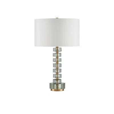 Currey & Company Mystras Table Lamp In Clear,antique Brass