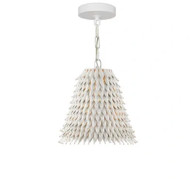 Currey & Company Overlay Small Pendant In Brushed Nickel