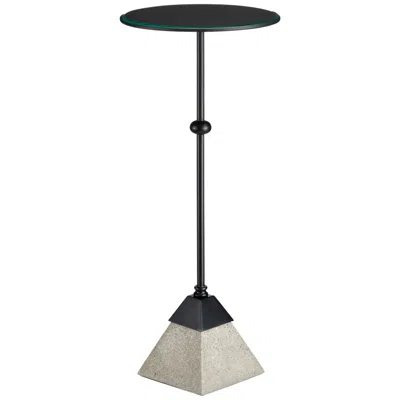 Currey & Company Parna Concrete Accent Table