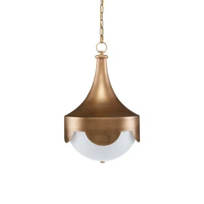Currey & Company Pasha Pendant In Gold