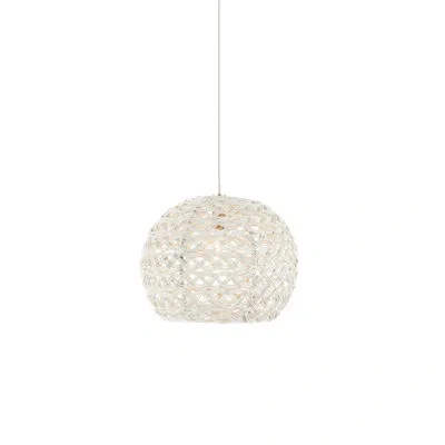 Currey & Company Piero 1-light Multi-drop Pendant In Sugar White,silver