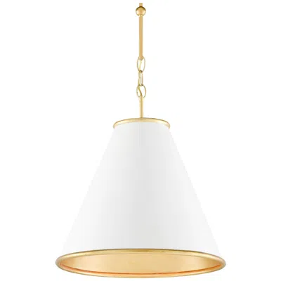 Currey & Company Pierrepont 16" Small White 1-light Pendant