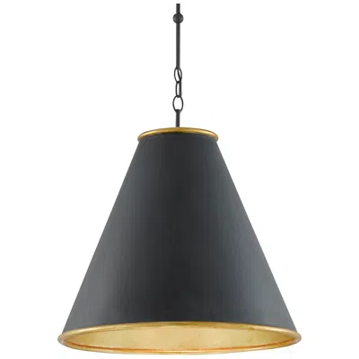 Currey & Company Pierrepont 22" Large Black 1-light Pendant