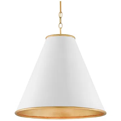 Currey & Company Pierrepont 22" Large White 1-light Pendant