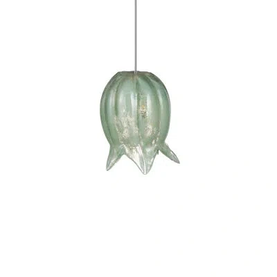 Currey & Company Polpo Round Multi-drop Pendant In Green