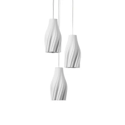 Currey & Company Posh 3-light Round Multi-drop Pendant In Gray