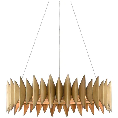 Currey & Company Potter 32 3/4" Wide Aurora Antique Gold Chandelier