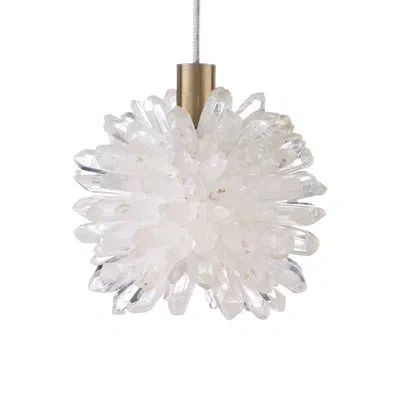 Currey & Company Purity Pendant In White