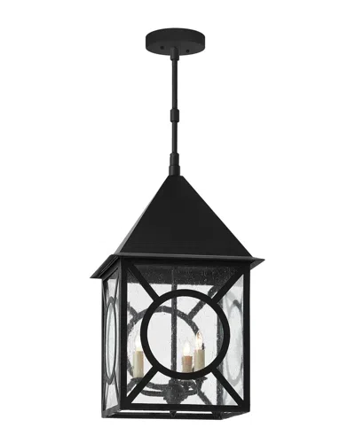 Currey & Company Ripley Large Outdoor Lantern In Black
