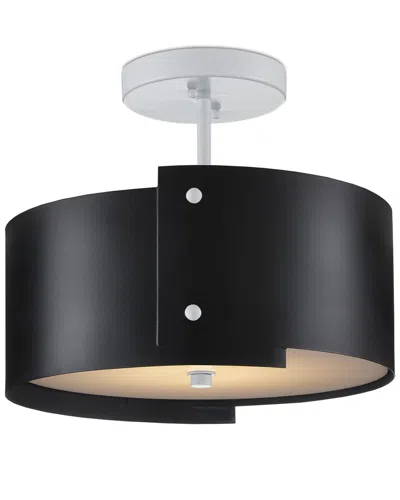 Currey & Company Ritsu Semi-flush Mount In Black