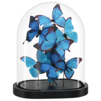 Currey & Company Rue De Bac Blue Butterflies Decorative Object
