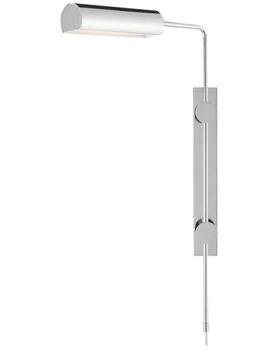 Currey & Company Satire Swing-arm Wall Sconce In Metallic