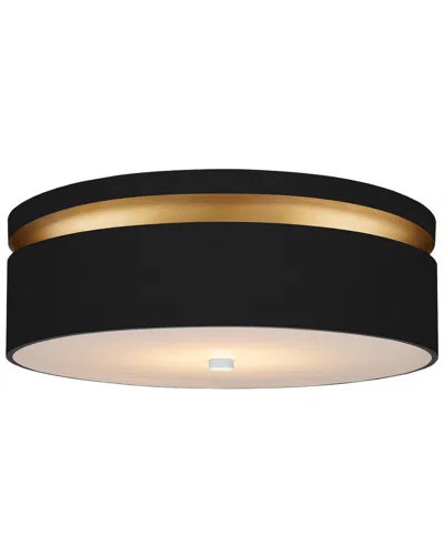 Currey & Company Serenity 18.5in Black Led Flush Mount