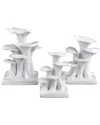 Currey & Company Set Of 3 2.75in Lichens Objet In White