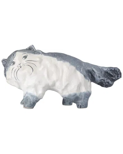 Currey & Company Siamese Cat Object In Gray