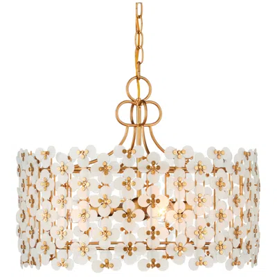 Currey & Company Spring Flower 20" Wide Brass Pendant