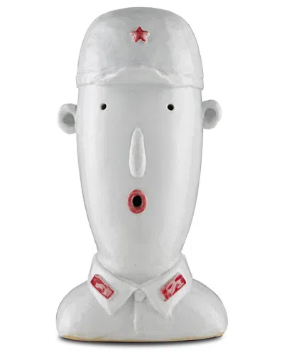 Currey & Company Stan The Military Man In White