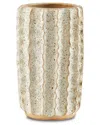 Currey & Company Sunken Boat Medium Vase In White