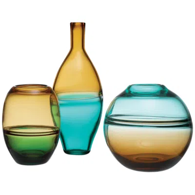 Currey & Company Set Of 3 Tapio Vases In Multi
