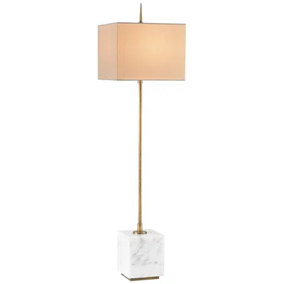 Currey & Company Thompson White Brass Console Table Lamp