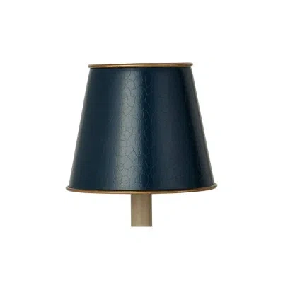Currey & Company Tole Tapered Chandelier Shade In Blue