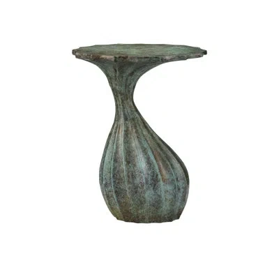 Currey & Company Tunis Accent Table In Verdigris