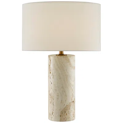 Currey & Company Vespera Beige Marble Table Lamp