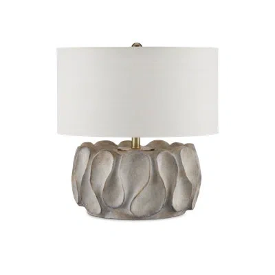 Currey & Company Weststrand Table Lamp In Gray,dark Gray,brown