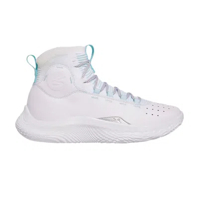 Pre-owned Curry Brand Curry 4 Flotro 'white Stream Metallic Silver' | Men's Size 9.5
